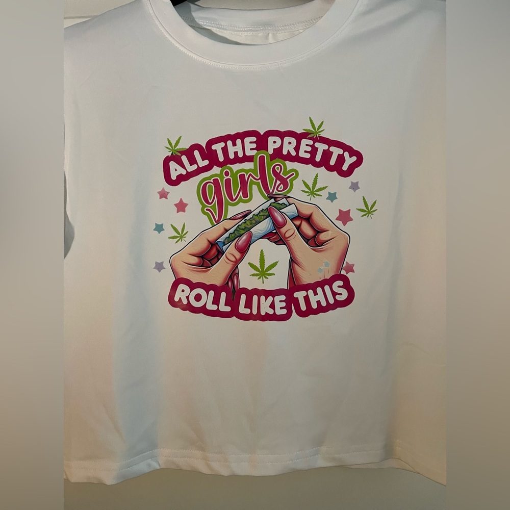 White Graphic Women’s Sexy Tee